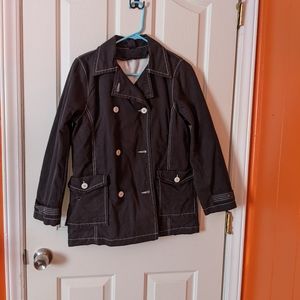 Fleece lined peacoat